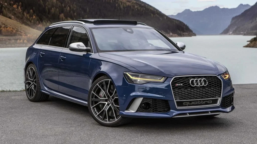 Audi RS6 Guminyomás tábláza